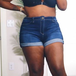 Denim shorts